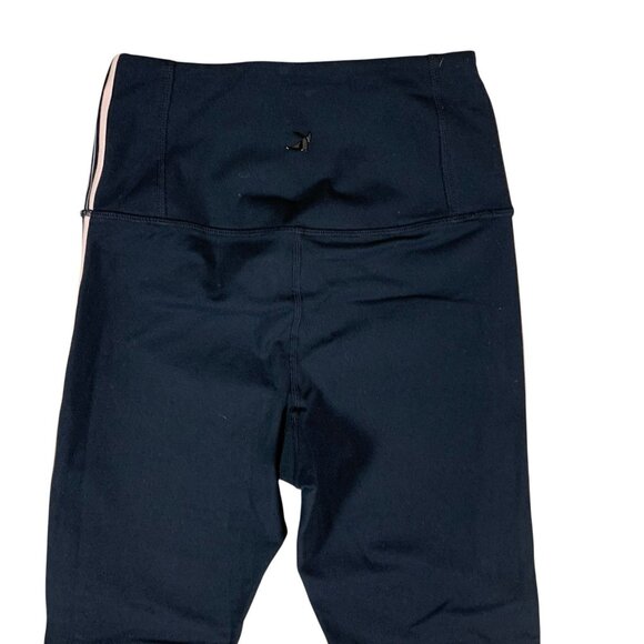 Glyder High Rise Striped Side Pocket Workout Leggings Black XS - Picture 3 of 4